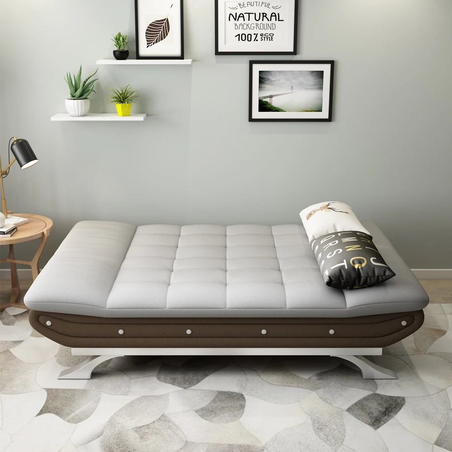 living room sofa bed simple design 1.2m width sofa cum  bed  features folding function