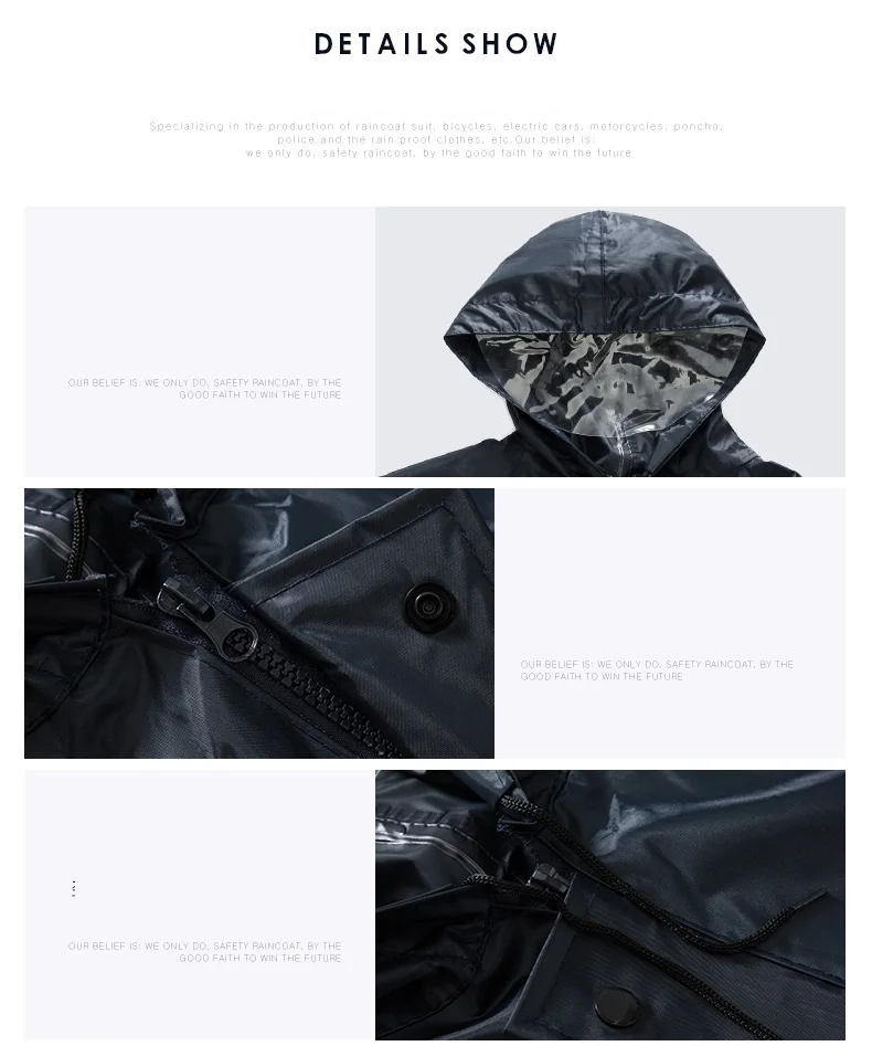 Cheap PVC Reflective Rain Coats Adults Waterproof Raincoat Motorcycle For Mens Rain Coat Jackets D23-85