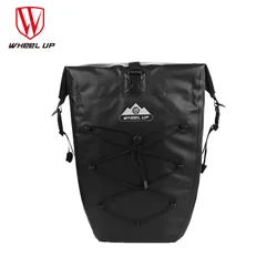 WHEEL UP PVC 25L Waterproof Cycling Rack Panniers Bicycle Travel Pannier Bag