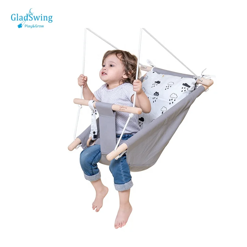 Лидер продаж, детское кресло-качели GladSwing из ткани для дома и улицы