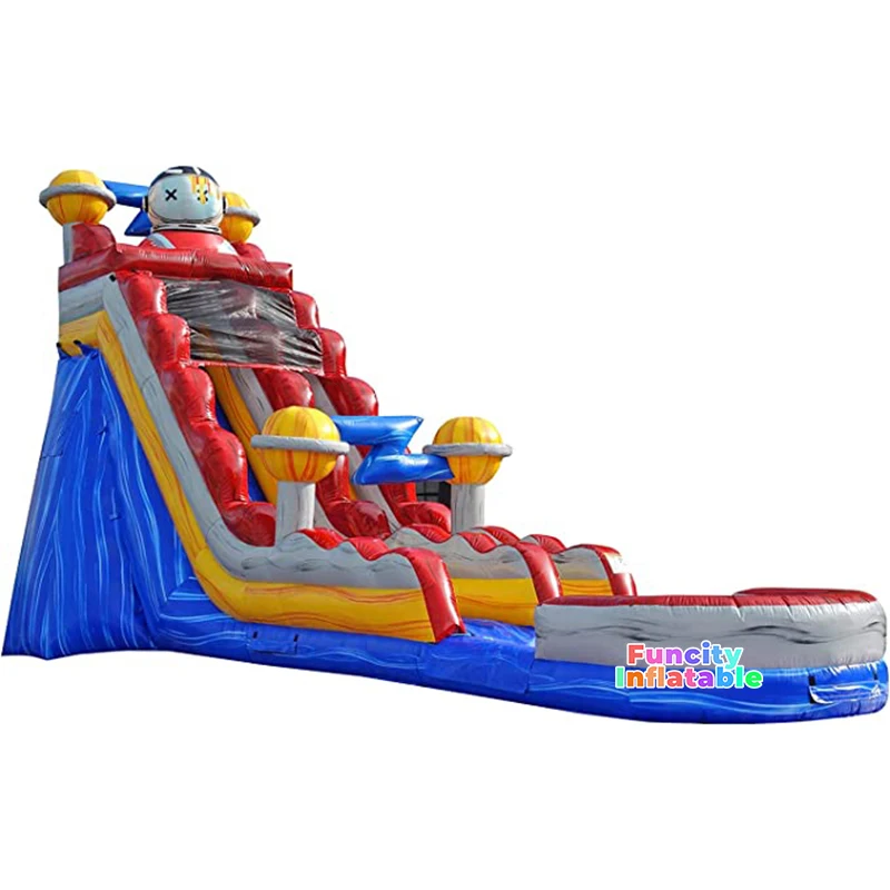 Cheap small hot selling inflatable tropical coconut tree inflatable water slide for kids adults