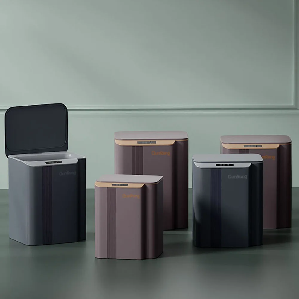 Oem Grey 13L / 18L / 23L Sensor trash bin Sleek Dustbins Smart Waste Bins Intelligent Garbage Can