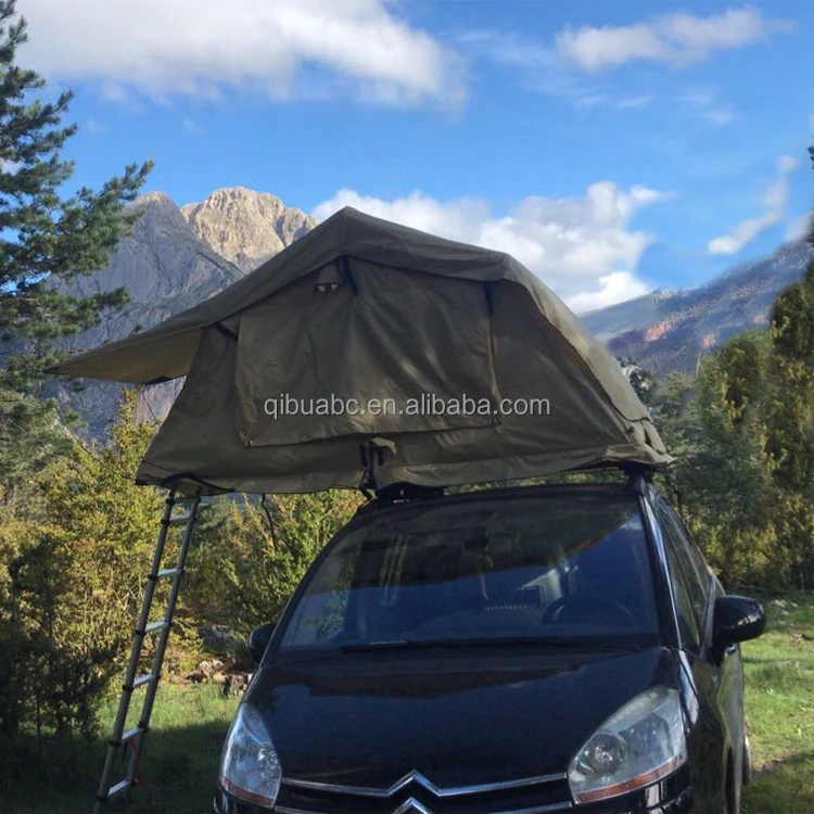 CRT007 Factory Directly Hard Shell car tent cover 1-2 person Camping Outdoor foldable roof tent car