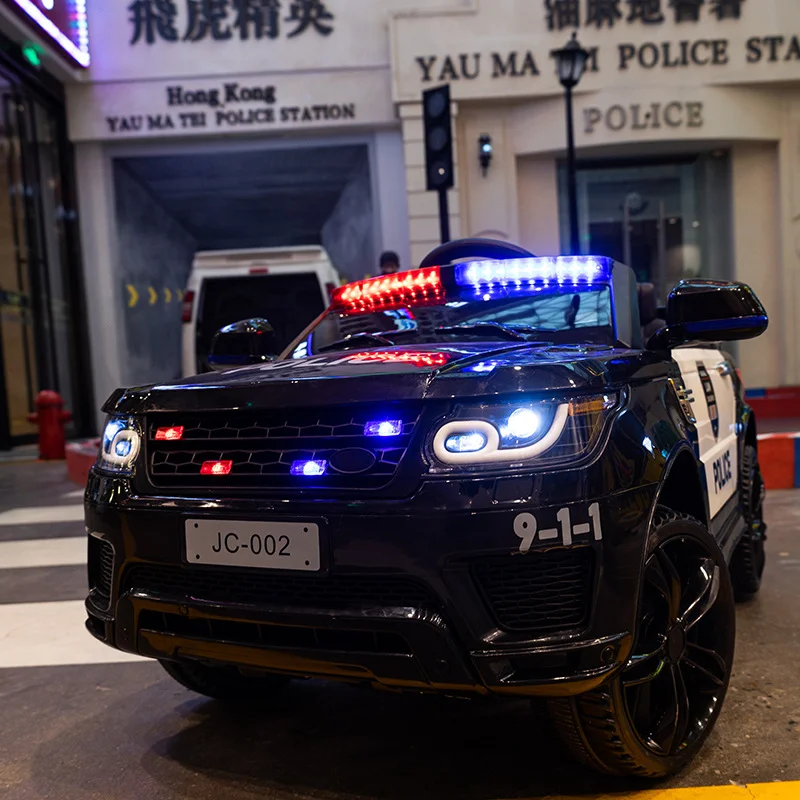 Kids Electric Ride-on Cars Police Children Electric Bettery Kids Remote Car Licensed Kids Electric Battery Girls Ride on Toy