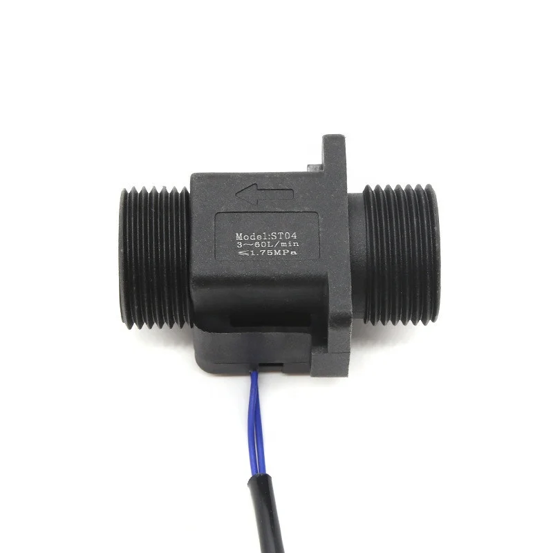 AC110V 10W Magnetic Water Flow Sensor G3/4' G1' Hall Effect Liquid Sensor Switch Meter 2-45.L/min 2-60L/min Plastic Brass
