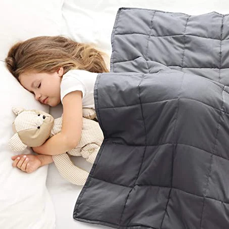
Comfortable Customized Breathable 100% Cotton Child Kid Baby Gravity Blanket Quilted weighted blanket 