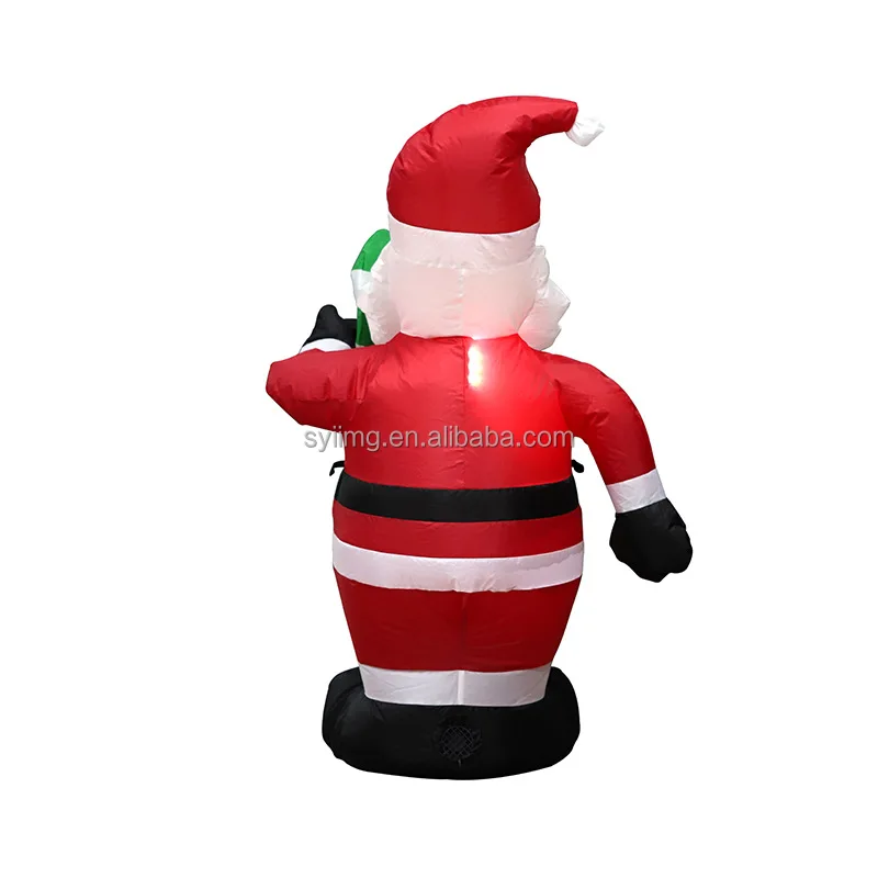 1.2M Santa Claus inflatable Outdoor Giant Soldier Blow up Christmas Advertising Inflatable Xmas Holiday Party Inflatable