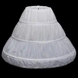 In Stock 3 Hoops White A-Line Petticoat Crinoline Underskirt Accessories
