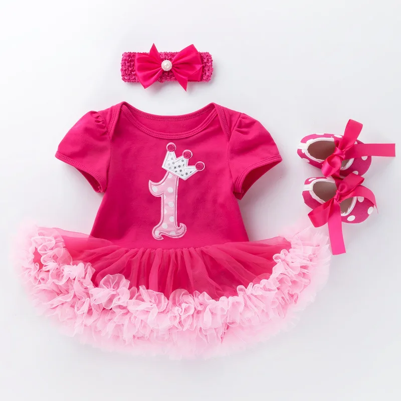 New born girls party dresses set summer rompers for baby girl 24 months