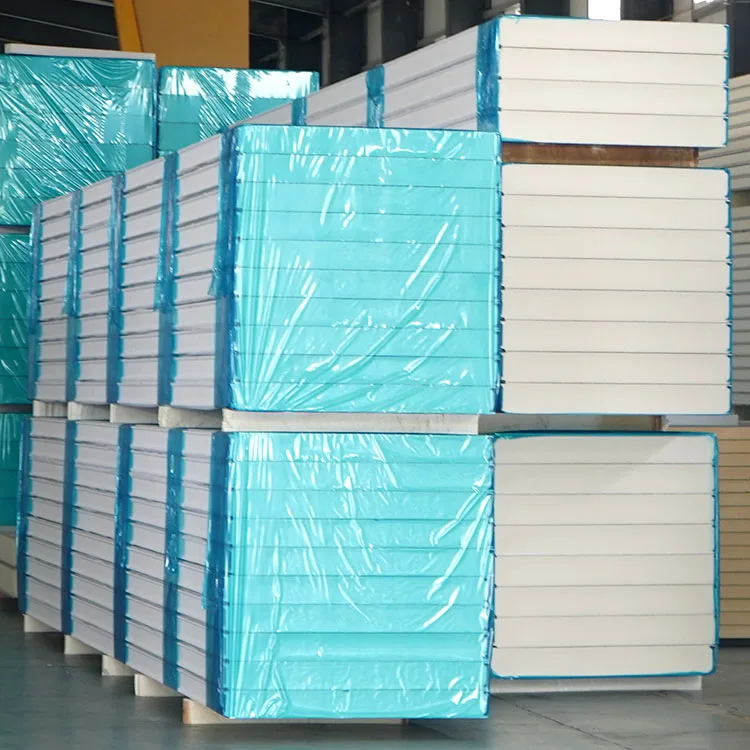 Eps Insulated Panel Sandwich Pu Cold Room Board Eps Sandwich Panel for Wall Roof Galvanized Steel Metal Modern 950/1150mm CN;HEN