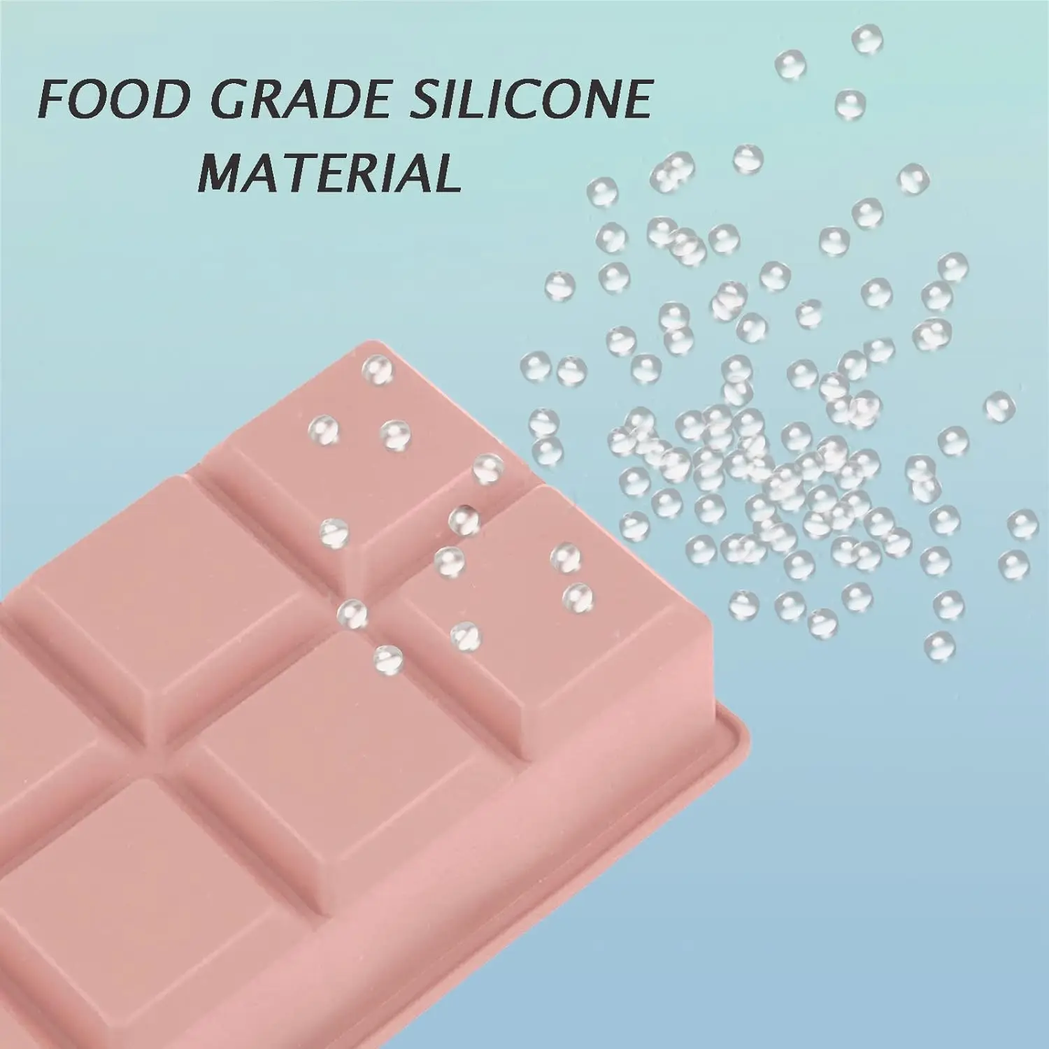 Easy Release and Flexible Silicone Ice Cube Trays Silicone Big Ice Cube Mold with Lids for Whiskey