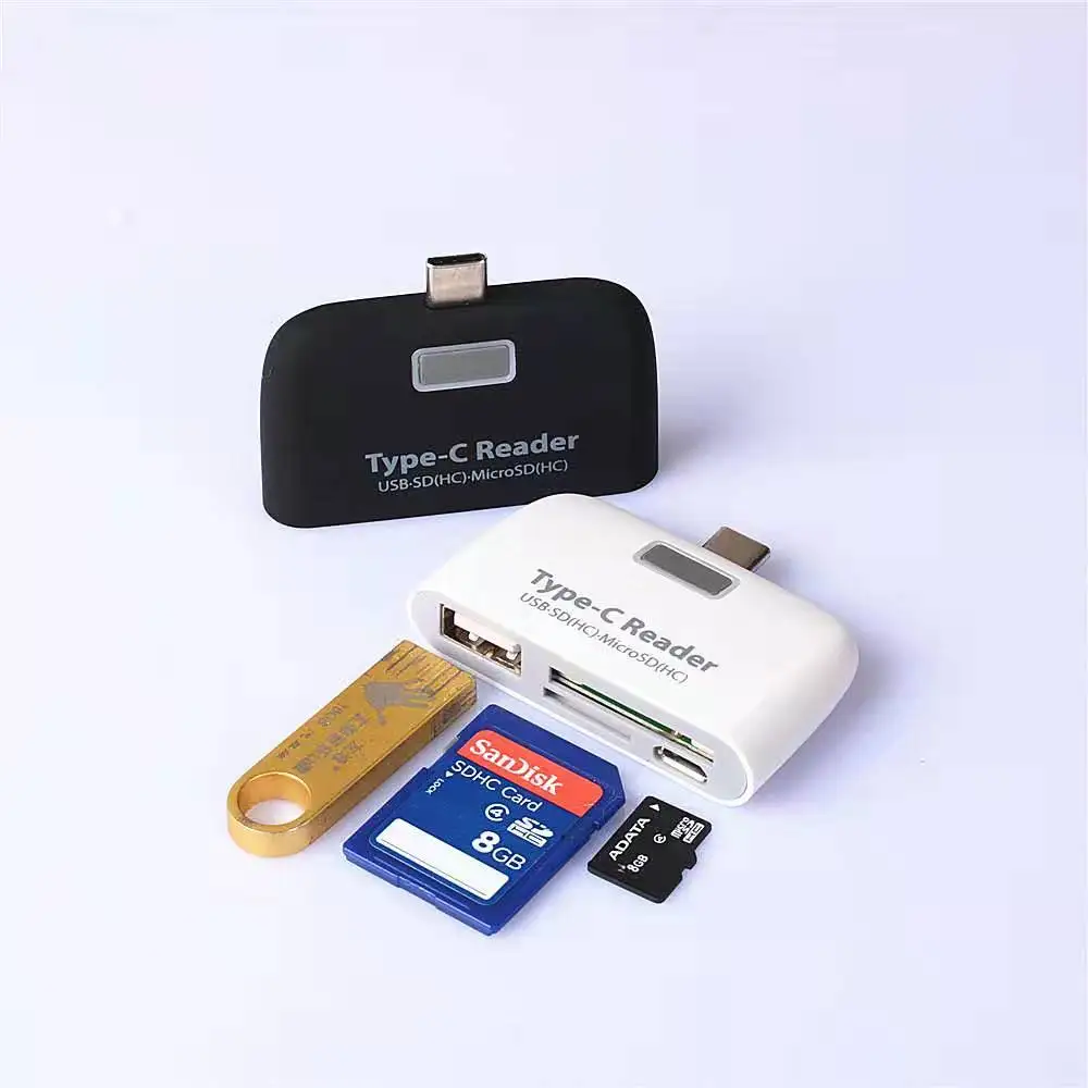 Memory Card Reader USB C 3.1 Type C to USB SD Micro SD Micro USB OTG HUB Adapter New
