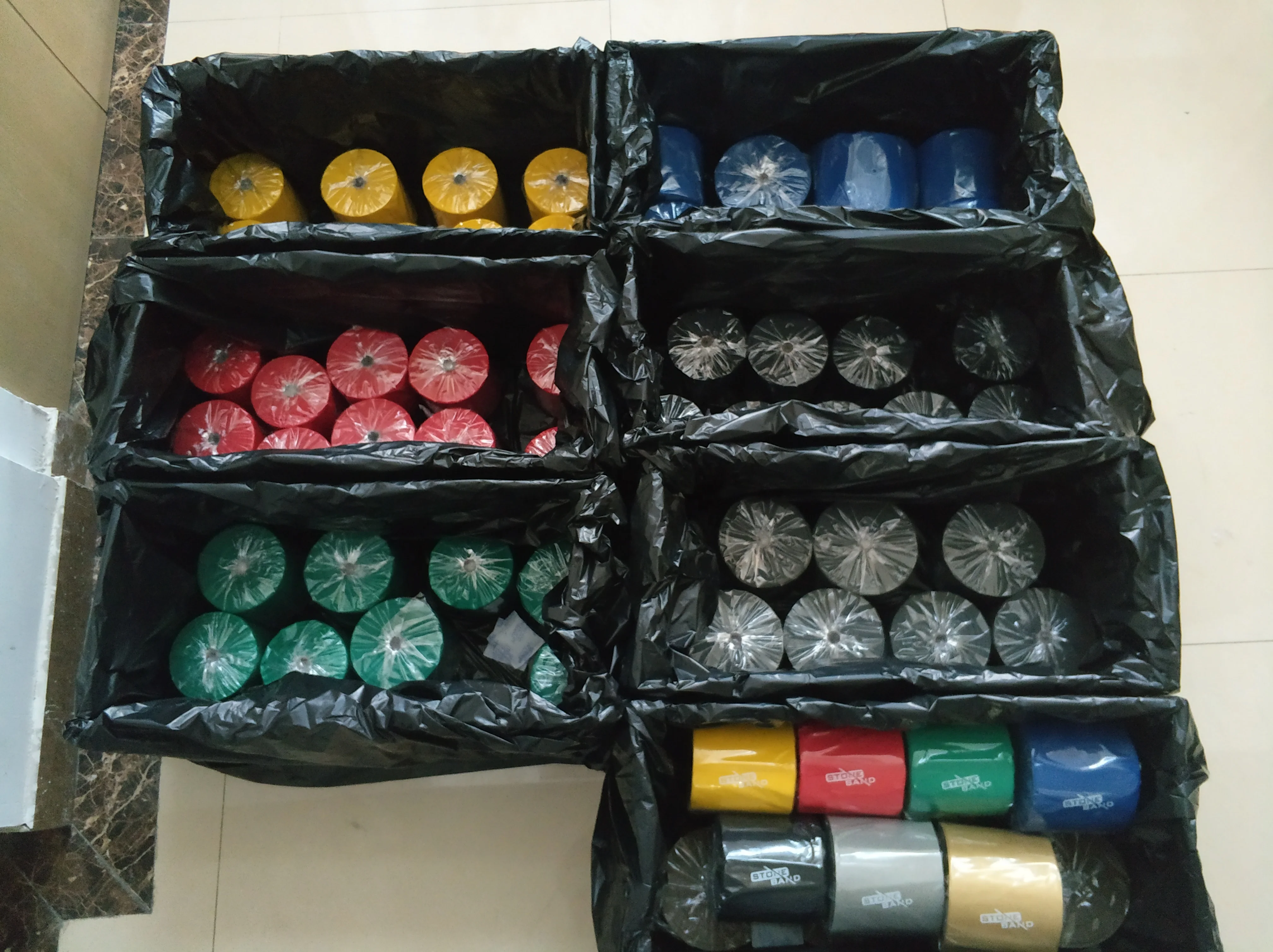 Custom Latex Stretch Natural Rubber Exercise Band Roll