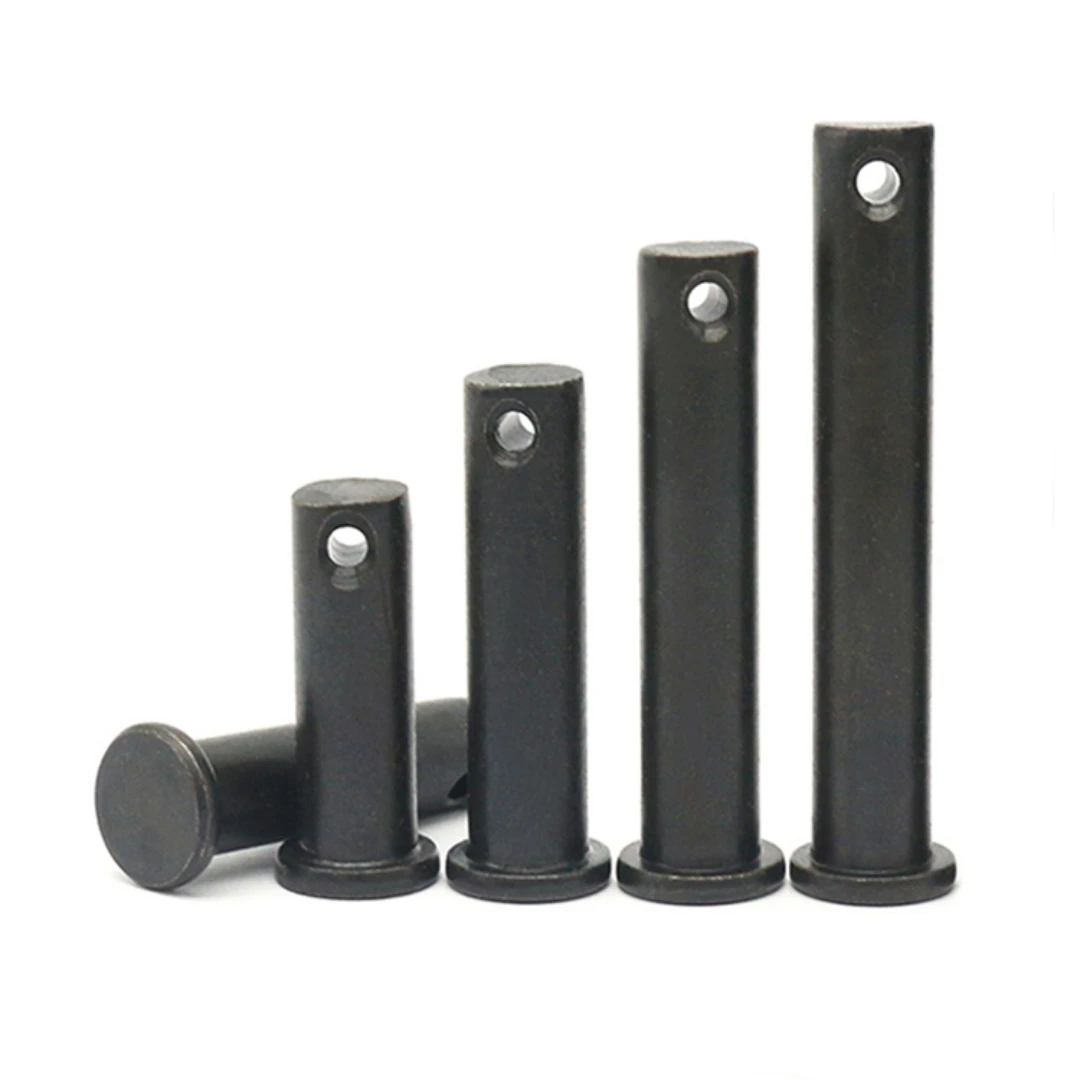 Black oxide Carbon Steel Grade 4.8 8.8 10.9 12.9 Clevis Pins With Head Pins With Split Pin Hole ISO2341