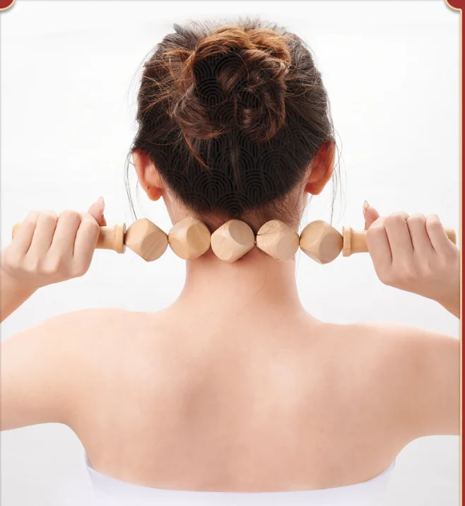 Wholesale Factory Cheap Price Body Healthy Handheld Cellulite Blasters Massager Wood Massage Roller