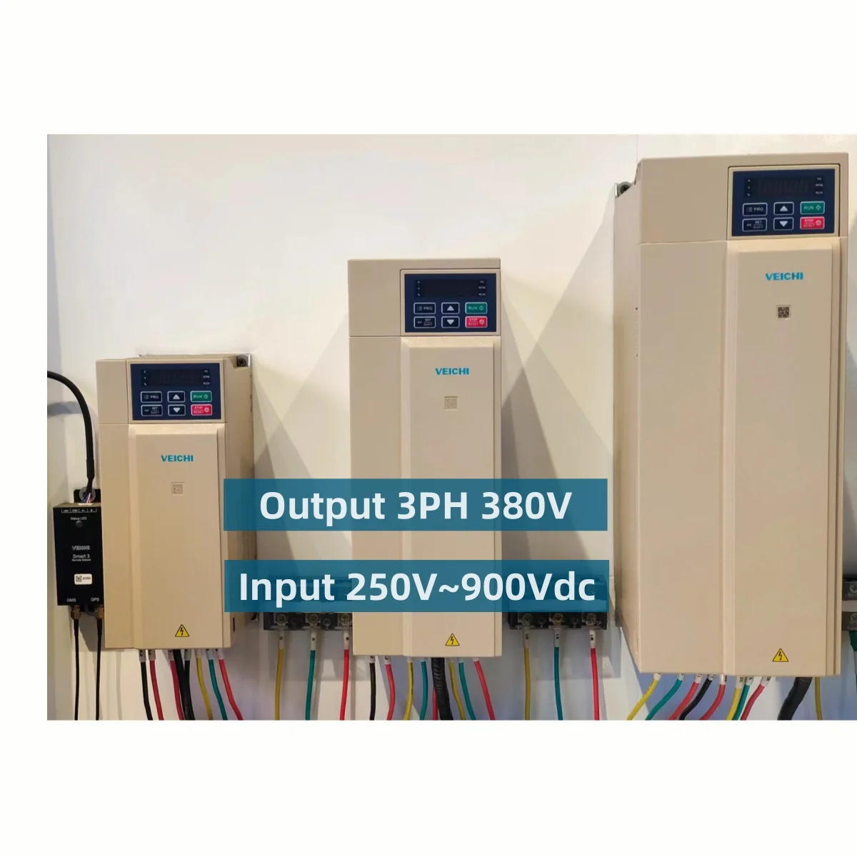 Veichi Original 900V Solar Inverter 380V Ac 7.5kw Variable Frequency Drive Frequency Converter For Pumps