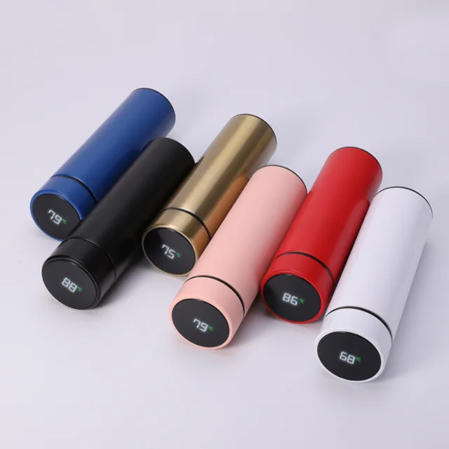 Travel Tumbler Smart LED Temperature Display Metal Insulation Water Bottles Stainless Steel Intelligent Vacuum Flask