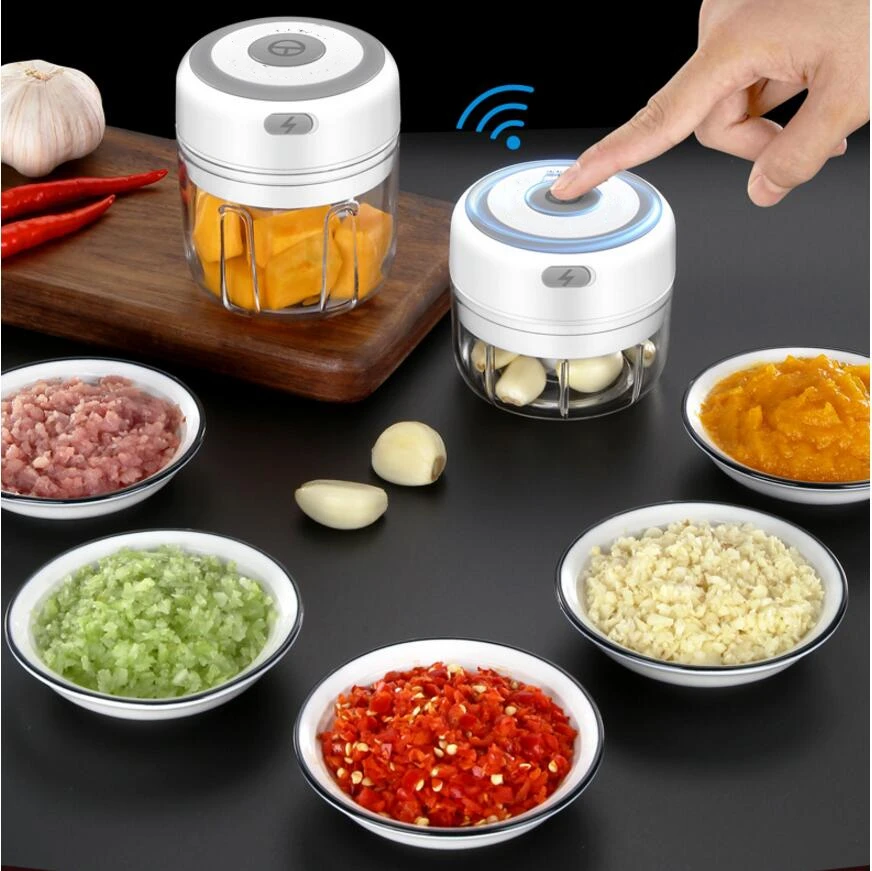100 мл 250 мини USB электрическая чесночная Мясорубка беспроводной чесночный Измельчитель Пресс измельчитель овощи Чили
