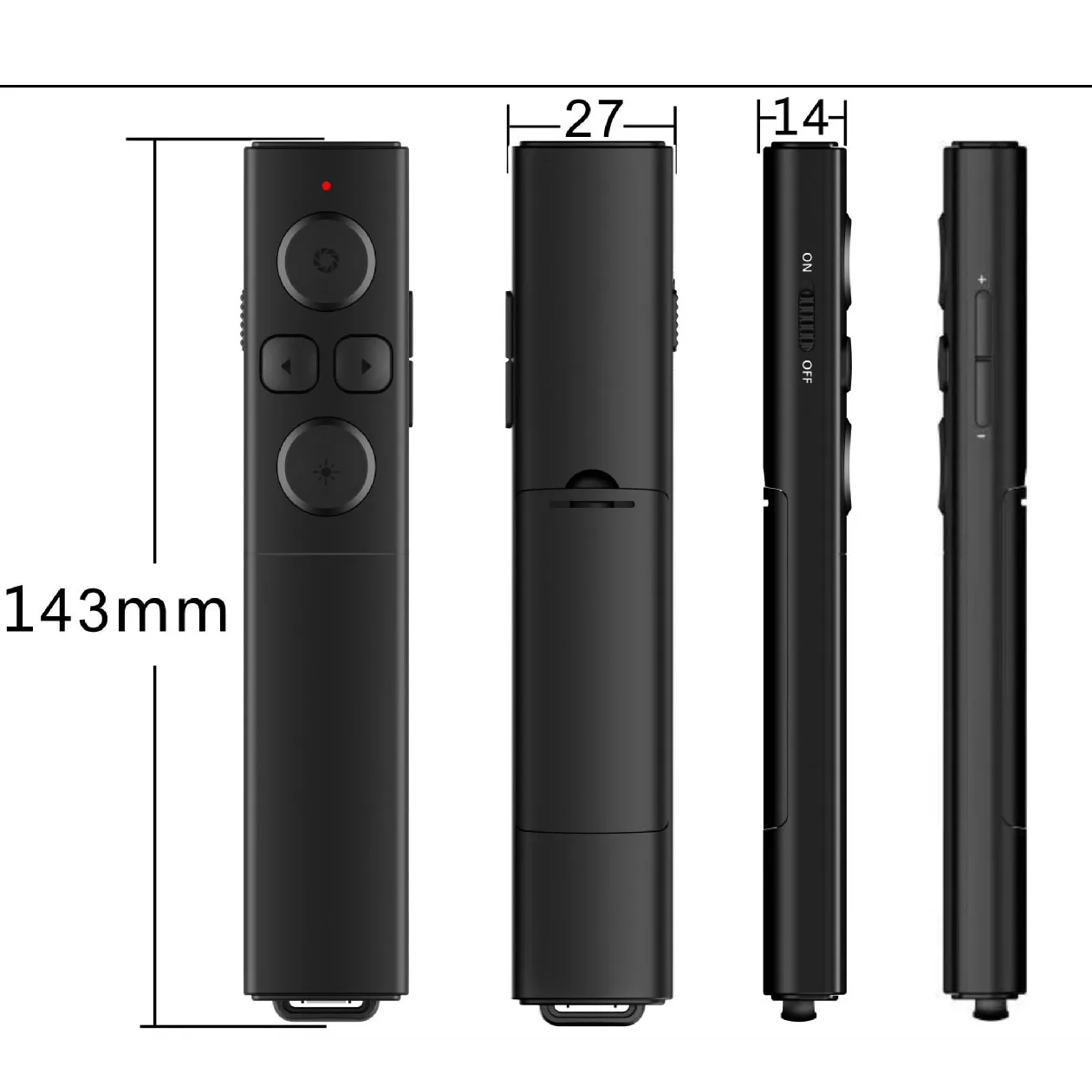 type c and usb receiver Long range lithium battery rechargeable green laser pointer with wireless presentation remote for PPT