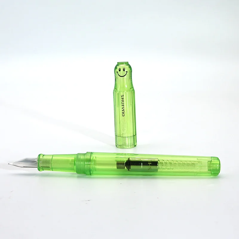 Top quality  Calligraphy Pen Promotional Colorful Plastic Custom Logo Fountain Pens