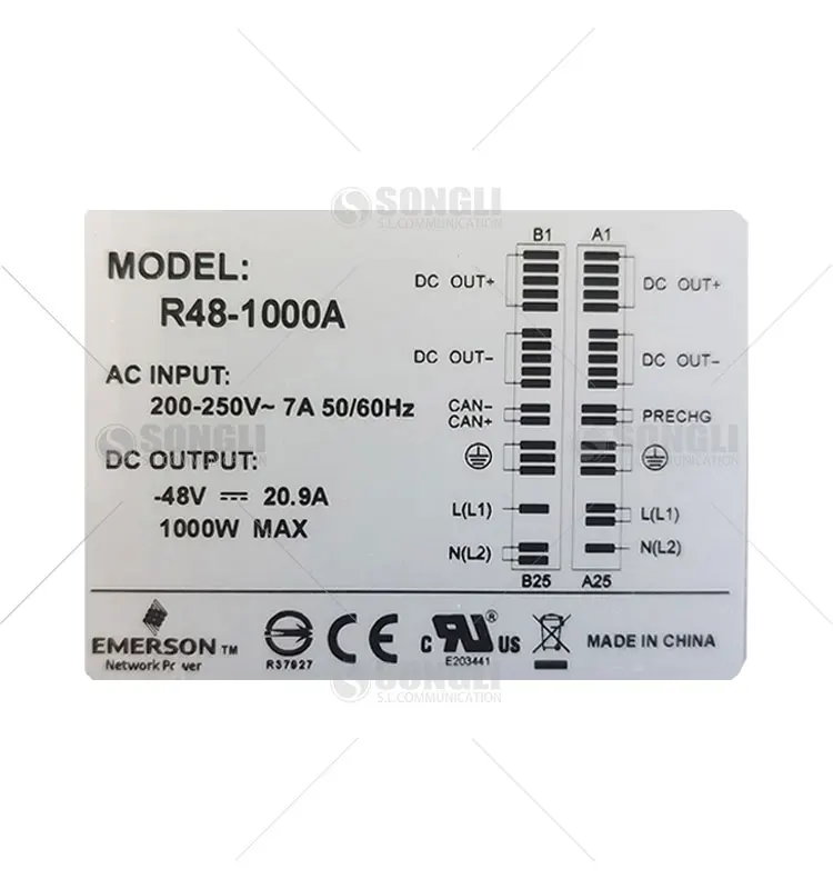 Vertiv R48-1000A Emerson Network Power R48-1000A emerson rectifier module 1000W telecom power