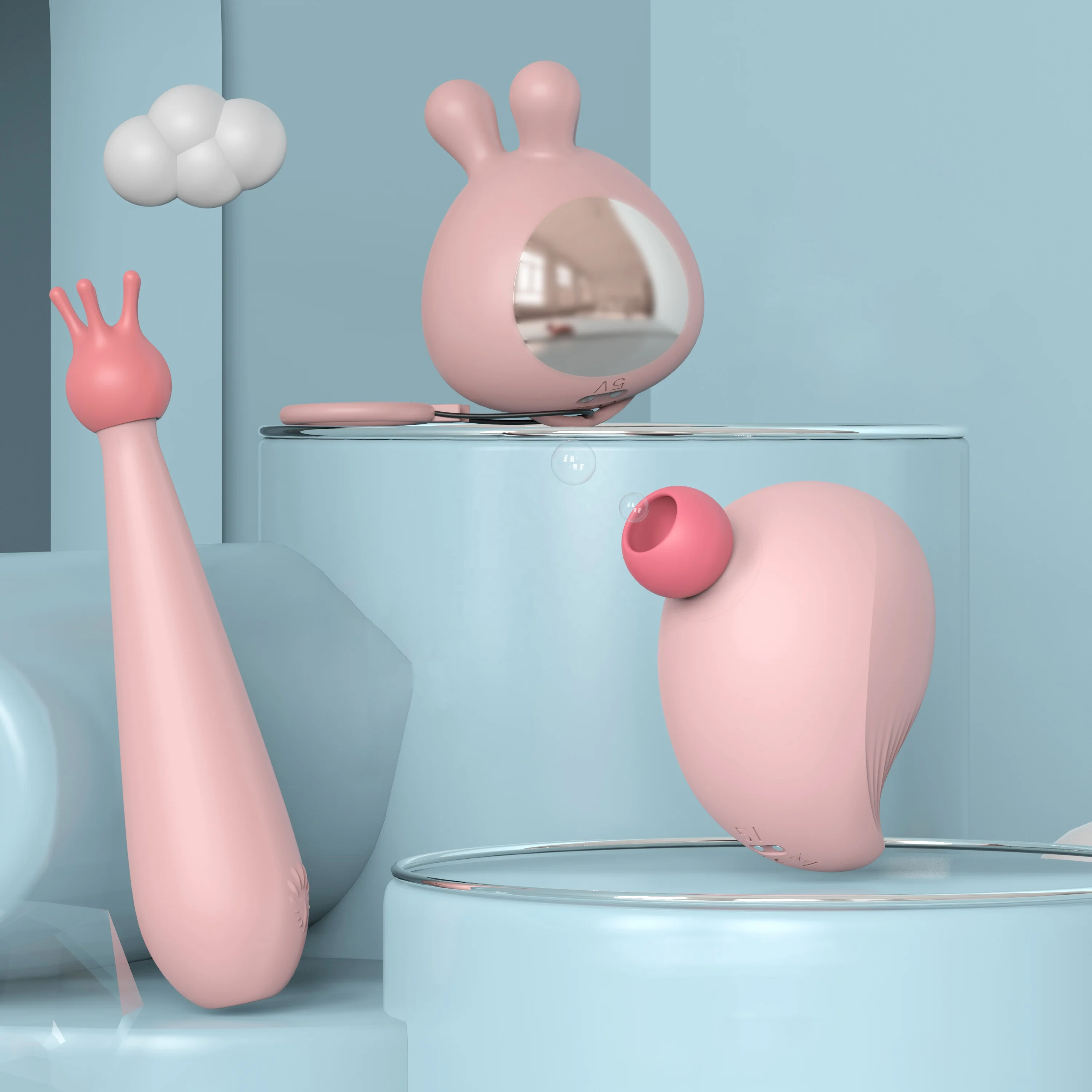 S-HANDE 360 rotating vibrator clitoral sucking nipple breast g spot vibrator with rotating head