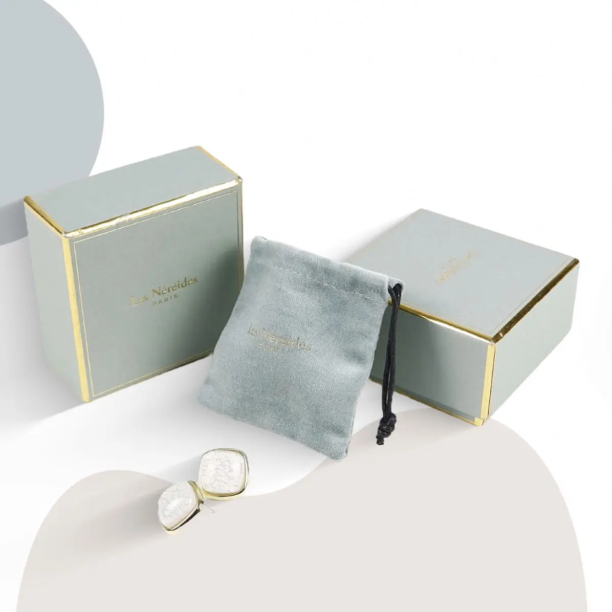 Brass and Glass Jewelry Box Display Organizer Clear Box Rings Bracelet Golden Organizer for Wedding Anniversary