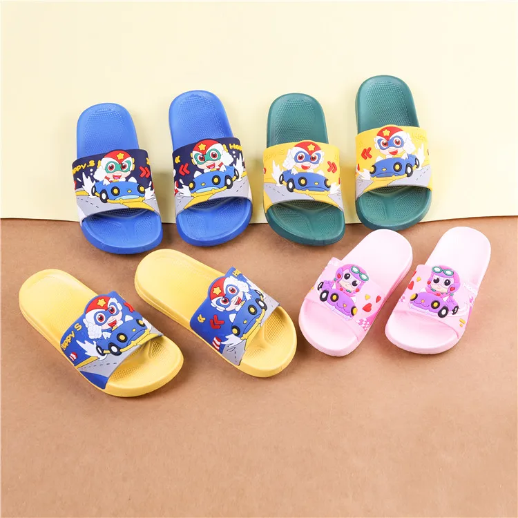 
2021 Wholesale Trendy Kids Indoor Boy Girl House Shoes Flat Slippers For Children 
