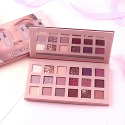 Matte shimmer 18 color Eyeshadow Mashed Potato Nude Eye shadow Waterproof Pigmented Makeup Palette