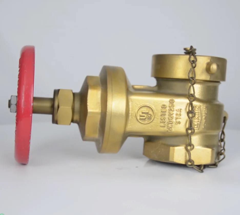 Brass Wet Riser Landing Valve Straight hose gate valve Bronze Hydrant Gate Valve