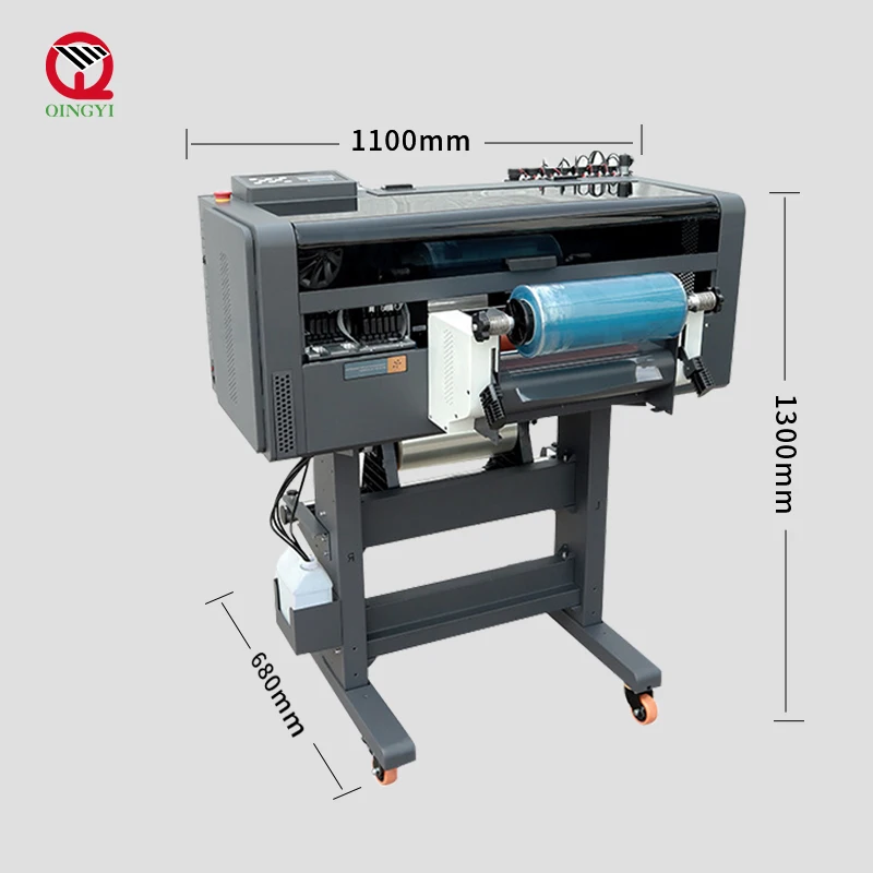 Qingyi KTM-A48 4 print head 60cm uv dtf printer i3200U1 high resolution UV printer DTF printer all in one crystal sticker