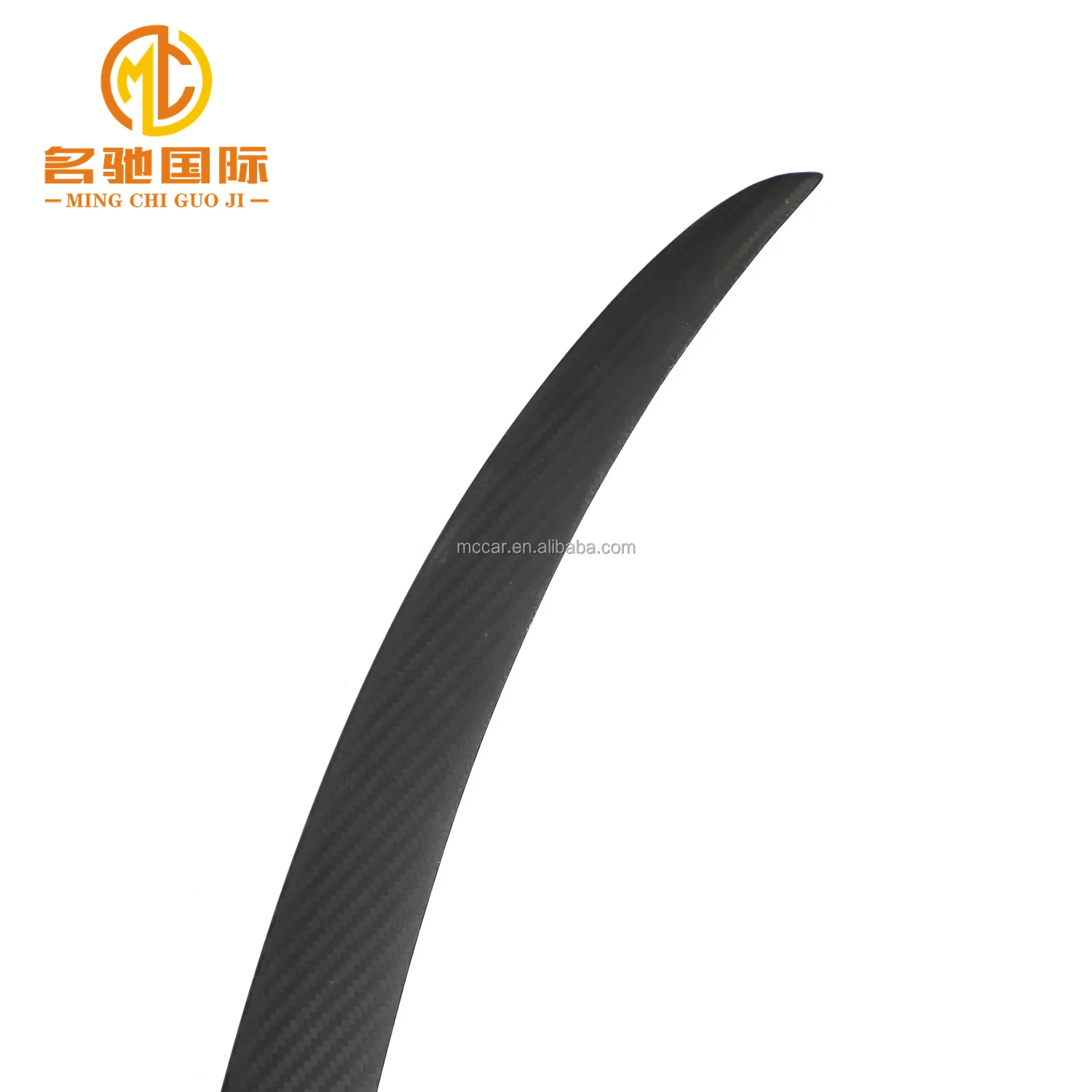 2019-Black Dry Carbon Fiber Rear Wing Spoiler for Tesla Model Y