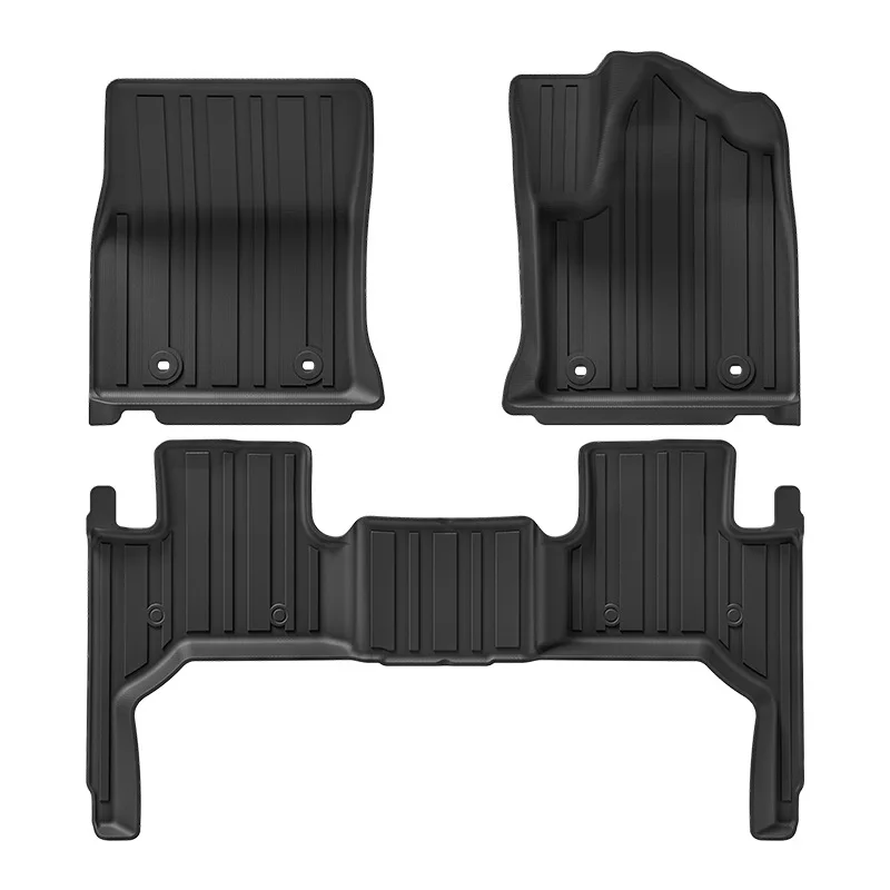 Автомобильные коврики, совместимые с 22-24 Toyota Land Cruiser LC250 Prado, 5 мест, 3 шт., Полный Комплект ковриков, всепогодный протектор из ТПЭ
