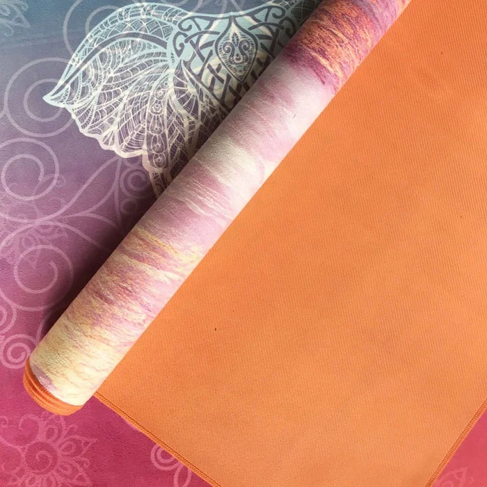 
printing travel yoga mat foldable natural rubber yoga mat 