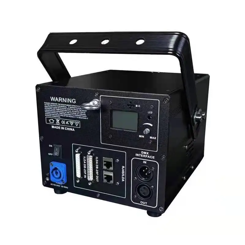 RGB dj interact lighting DMX512 control 3W beam laser light  activity and show animation