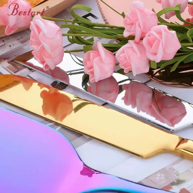 Для свадебной вечеринки из нержавеющей стали нож для торта и серверный набор разрезания Лопата пиццы