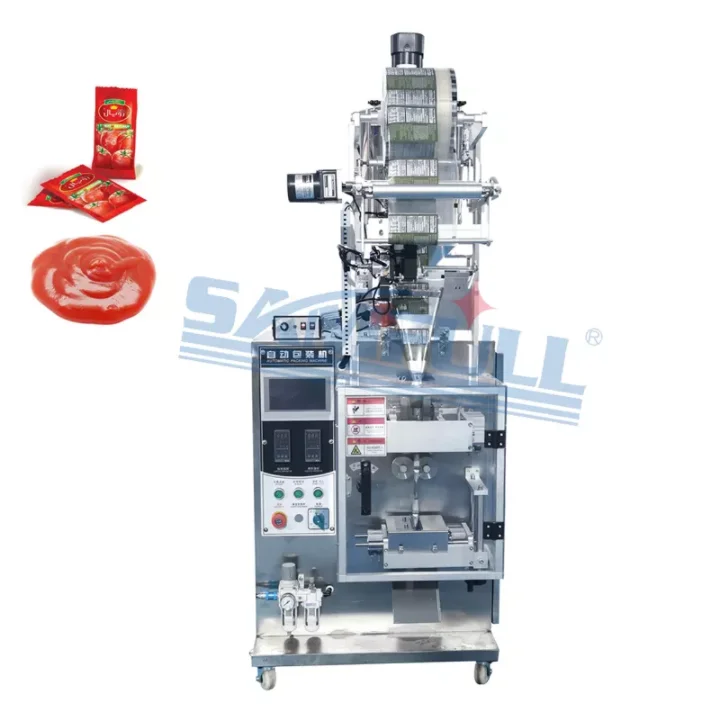 Mini vffs ketchup packet packing machine tomato ketchup pouch packing machine sachet filling machine ketchup