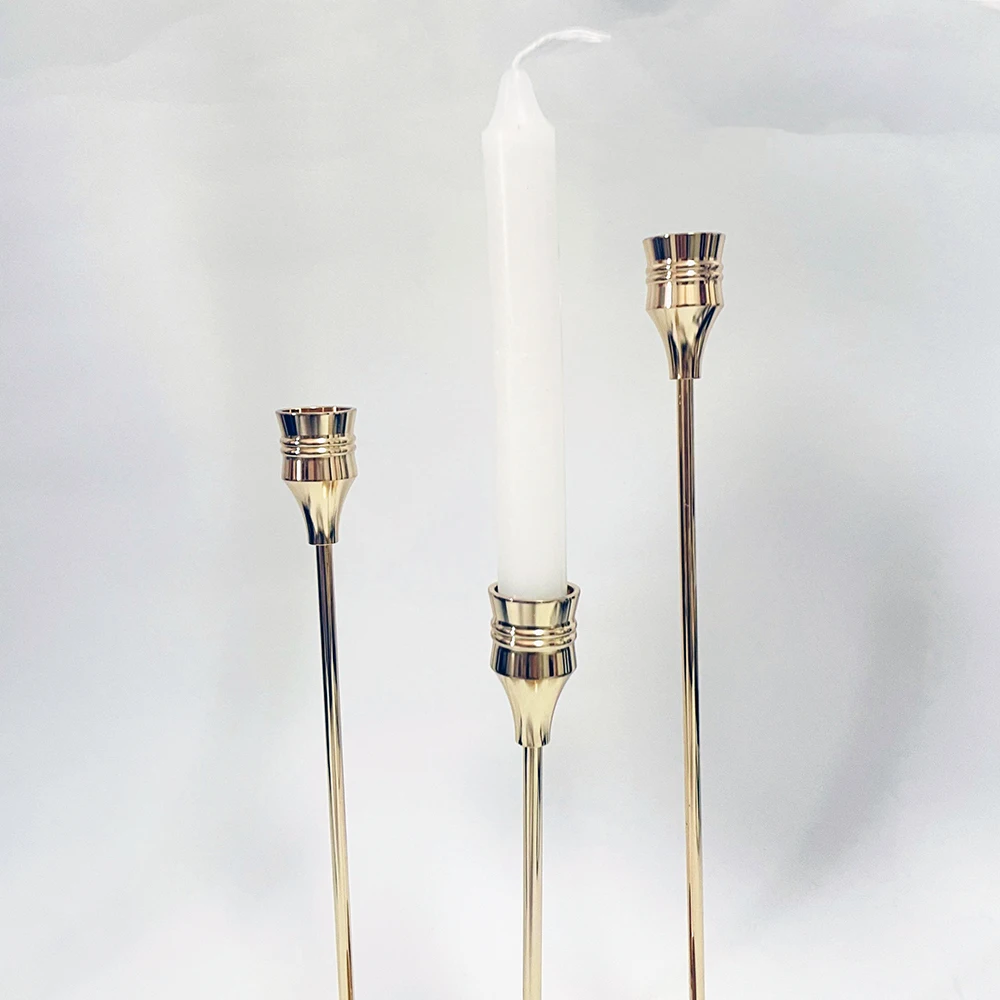 Modern Wedding Decorative Candlesticks Stand Metal Luxury Candle holder for Home Decor