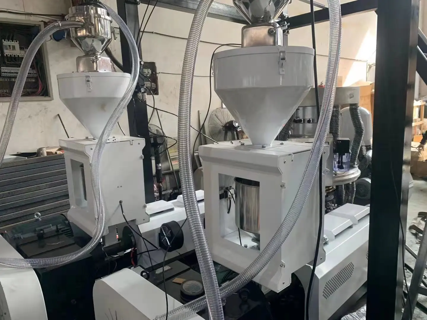 Double layer rotation die HDPE/LDPE/LLDPE/EVA/PBAT/PLA biodegradable price of plastic PE film extrusion machine