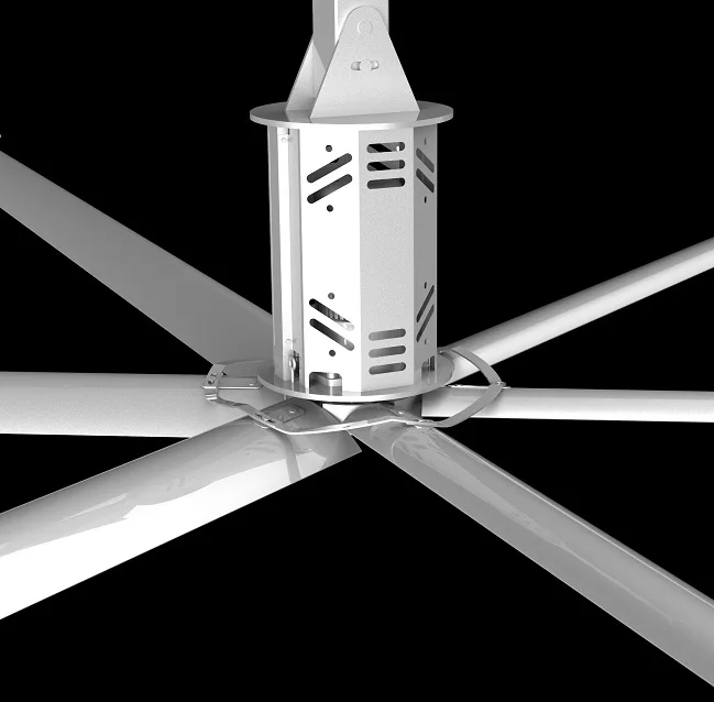 6,12 м/20 футов большой диаметр маломощный воздушный охлаждающий вентилятор Hvls большой промышленный потолочный вентилятор для молочной фермы