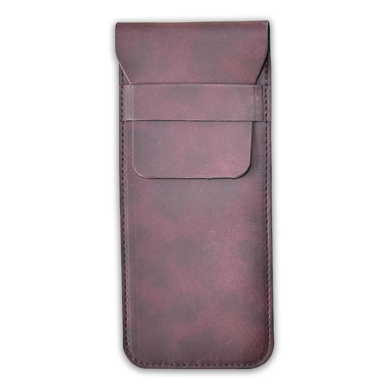 Multi-Purpose Pen Pocket Holds with Lid Leather Pocket Protector for Pens