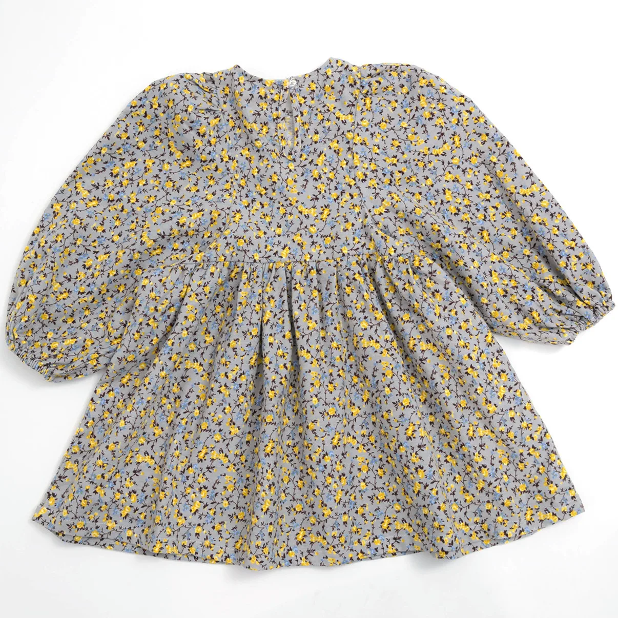 
Innovative Products Spring Autumn Korean Casual Long Sleeve Princess Clothing One Piece Floral Baby Girl Dress 