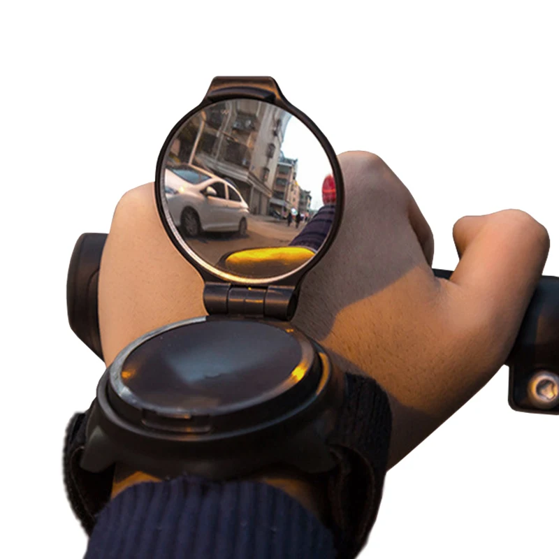 360 Adjustable Bike Rearview Mirror Wearable Bike Wrist Rear View Band Cycling Rear View Bicycle Mirror