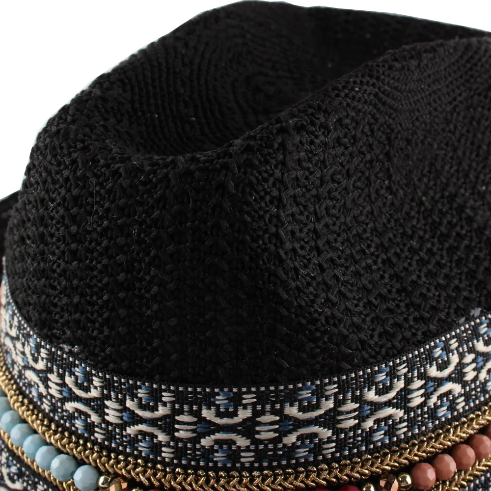 Летняя ковбойская шляпа в американском стиле в западном стиле, уличная пляжная шляпа от солнца, Солнцезащитная дышащая шляпа для женщин