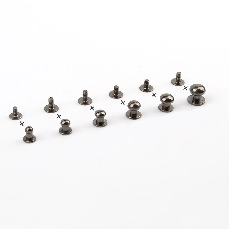 Wholesale Handbag Screws Alloy Round Head Button Studs Screw Rivet for Leather
