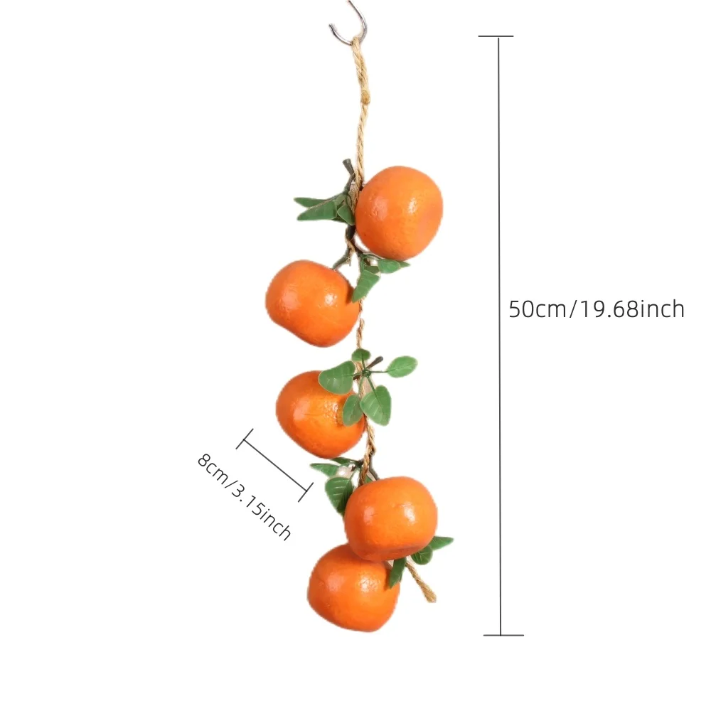 Wholesale Artificial Tangerine Strings Simulated Fruit And Vegetable Hanging Strings Home Garden Decoration Photography Props