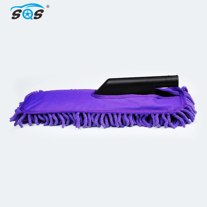 
chenille flow thru telescopic removable dust brush assemblebalde handle car cleaning brush 