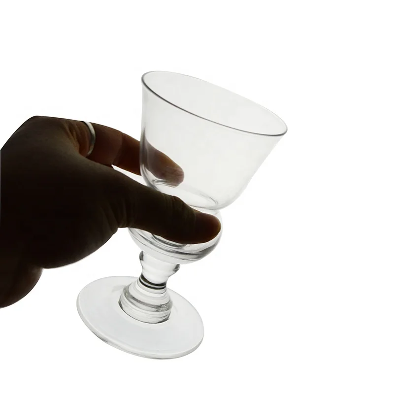 Unique design clear absinthe glass decorative stemmed glass
