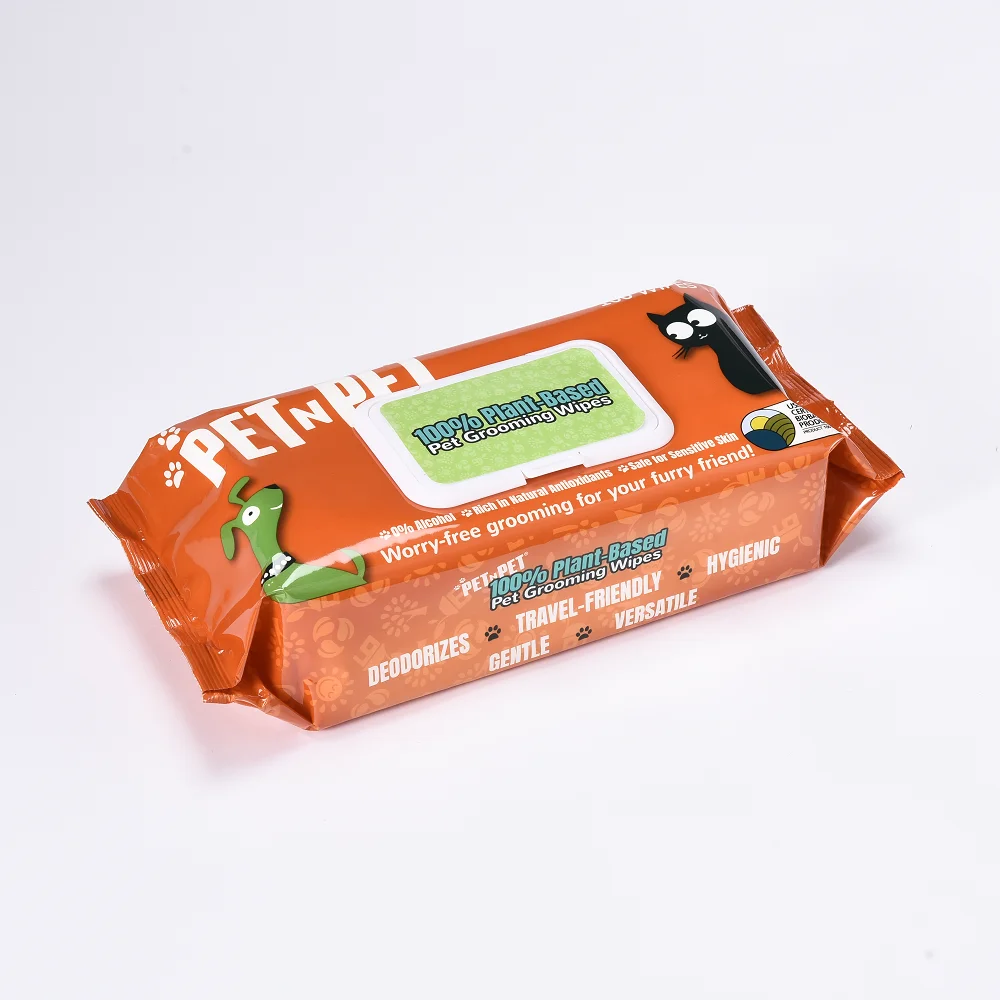 Wholesale Unscented Pet Supplies Disposable Pet Grooming Ultra Thick & Soft Alcohol Free Dogs And Cats Cleaning Pet Wet Wipes