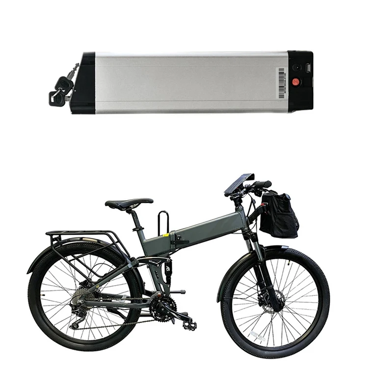 Sliver Case 48v10.4ah Rechargeable Folding E-bike Lithium Li Ion Battery With Bms